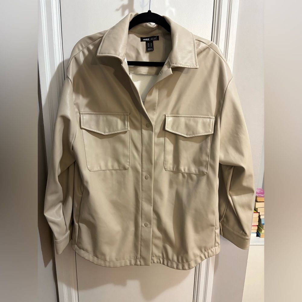 Wet Seal Faux Leather Jacket